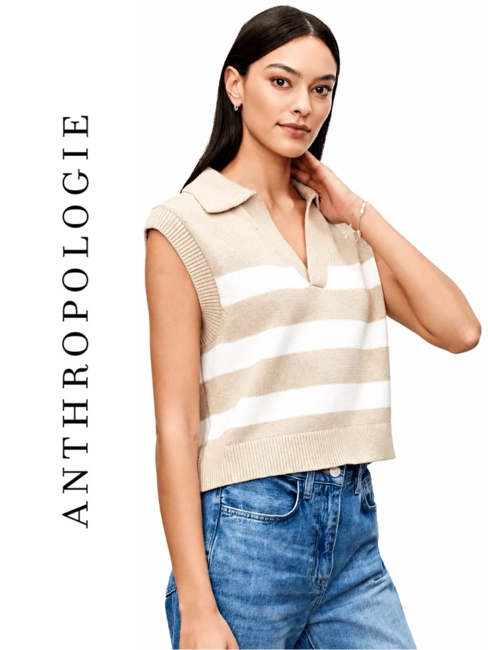 Anthropologie Velvet by Graham & Spencer Mariette Sweater Vest